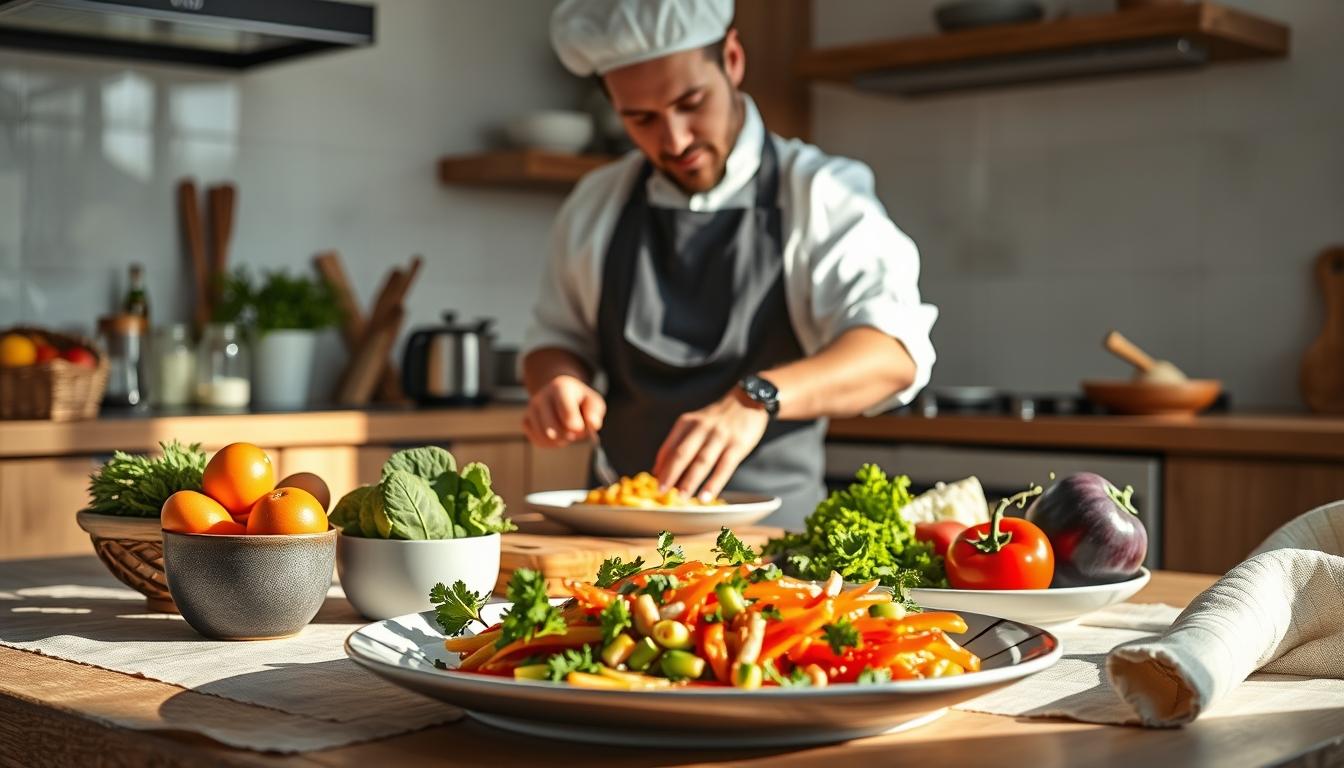 Fresh seasonal cooking dish